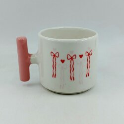 PEMBE KIRMIZI KURDELELER-T KUPA - PEMBE SAP - 