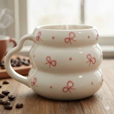 PEMBE KURDELE - 3D-KOVAN KUPA - 3D - 1