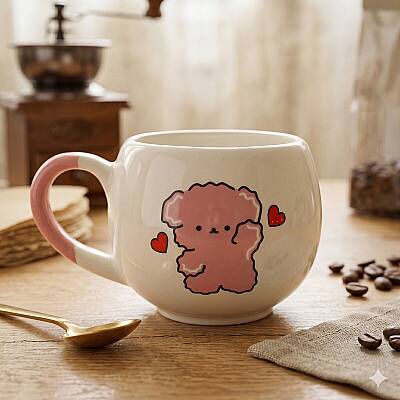 PEMBE PUPPY-BALON KUPA - PEMBE SAP - 1
