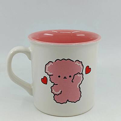 PEMBE PUPPY-İDA KUPA - TRANSPARAN SAP TRANSPARAN GÖVDE PEMBE İÇ - 1