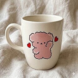 PEMBE PUPPY-OVAL KUPA - TRANSPARAN SAP - 