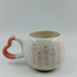 PEMBE UZUN KURDELELER-AMOUR KUPA - PEMBE SAP - 