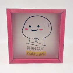 PLAN ÇOK NAKİT YOK-KARE KUMBARA - TEKLİ - 