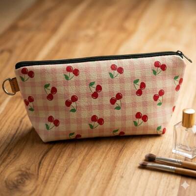 PÖTİKARE KİRAZLAR-MAKYAJ ÇANTASI - TEKLİ - 1