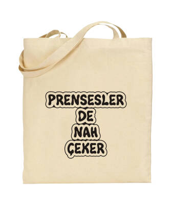 PRENSESLER DE NAH ÇEKER-BEZ ÇANTA - TEKLİ - 1