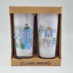 PT.30 & PT.33-İKİLİ RAKI BARDAĞI - ŞEFFAF - 