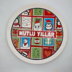 PULLAR-SATÜRN SUNUM TABAĞI - TRANSPARAN GÖVDE - 