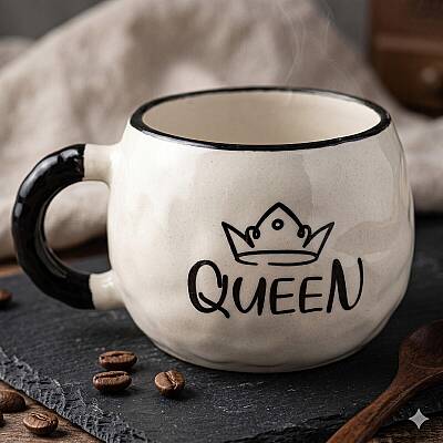 QUEEN-TONTİK KUPA - SİYAH SAP - 1