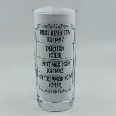 RAKI KEYIFTEN IÇILMEZ-RAKI BARDAĞI - ŞEFFAF - 1