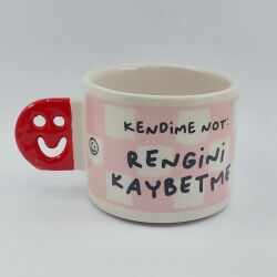 RENGİNİ KAYBETME-SMİLE KUPA - KIRMIZI SAP - 