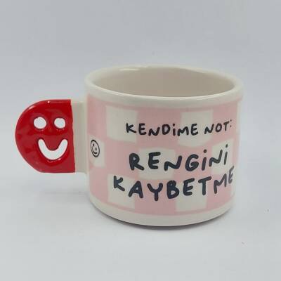 RENGİNİ KAYBETME-SMİLE KUPA - KIRMIZI SAP - 1