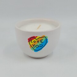 RENKLİ KALP LOVE YOU-MONO MUM - TEKLİ - 