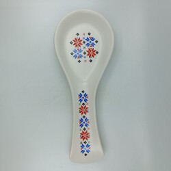 RENKLİ PİKSEL KARTANELERİ-SERAMİK KAŞIKLIK - TRANSPARAN GÖVDE - 