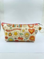 RETRO SARMAL-MAKYAJ ÇANTASI - TEKLİ - 