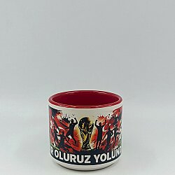S-BİR OLURUZ YOLUNDA 2-SÜBLİMASYON KUPA - VENÜS KIRMIZI İÇ - 