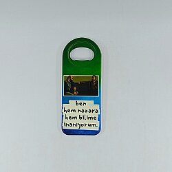 S- HEM BİLİM HEM NAZAR-DİKEY AÇACAK MAGNET - TEKLİ - 