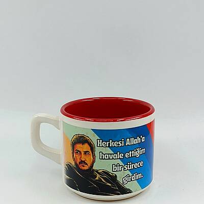 S- HERKESİ HAVALE ETTİM-DİJİTAL BASKI KUPA - VENÜS KUPA KIRMIZI İÇ - 1