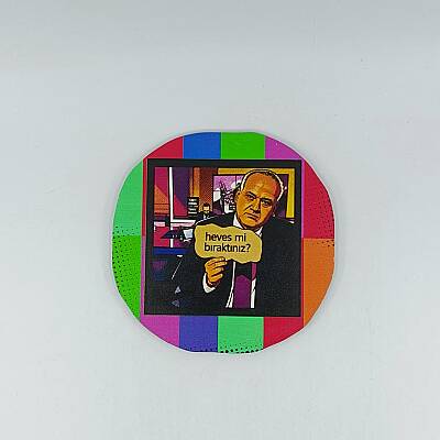 S- HEVES Mİ BIRAKTINIZ-AHŞAP BARDAK ALTLIĞI - TEKLİ - 1
