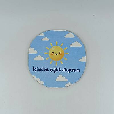 S-İÇİMDEN ÇIĞLIK ATIYORUM-AHŞAP BARDAK ALTLIĞI - TEKLİ - 1