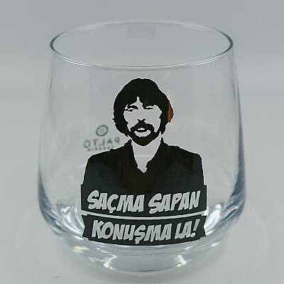 SAÇMA SAPAN KONUŞMA LA-VİSKİ BARDAĞI - ŞEFFAF - 1