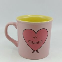 SAFE LOVE-İDA KUPA - PEMBE SAP PEMBE GÖVDE SARI İÇ - 