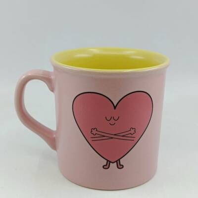 SAFE LOVE-İDA KUPA - PEMBE SAP PEMBE GÖVDE SARI İÇ - 1