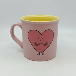 SAFE LOVE-İDA KUPA - PEMBE SAP PEMBE GÖVDE SARII İÇ - 