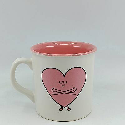SAFE LOVE-İDA KUPA - TRANSPARAN SAP TRANSPARAN GÖVDE PEMBE İÇ - 1
