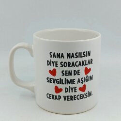 SANA NASILSIN DİYE SORACAKLAR SEN DE SEVGİLİME-SİLİNDİR KUPA - TRANSPARAN - 