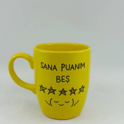 SANA PUANIM 5 -OVAL KUPA - SARI SAP SARI GÖVDE SARI İÇ - 1