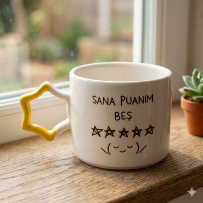 SANA PUANIM 5 -YILDIZ KUPA - SARI SAP - 1