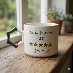 SANA PUANIM 5 -YILDIZ KUPA - YEŞİL SAP - 