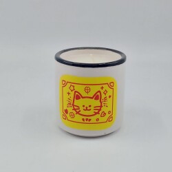 ŞANS KEDİSİ-MARS KOKULU MUM - TRANSPARAN GÖVDE - 