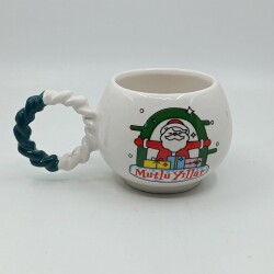 SARILAN NOEL BABA MUTLU YILLAR-BALONCUK KUPA - YEŞİL SAP - 