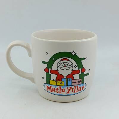 SARILAN NOEL BABA MUTLU YILLAR-BODUR KUPA - TRANSPARAN - 1