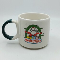 SARILAN NOEL BABA MUTLU YILLAR-D KUPA - YEŞİL SAP - 