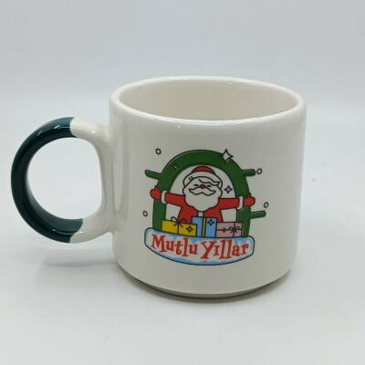 SARILAN NOEL BABA MUTLU YILLAR-D KUPA - YEŞİL SAP - 1
