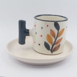 SARMAŞIK YAPRAKLAR - 3D-T TÜRK KAHVESİ FİNCANI - 3D - 2