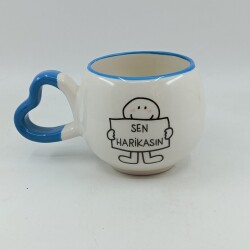 SEN HARİKASIN-AMOUR KUPA - MAVİ SAP MAVİ TURNET - 