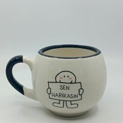 SEN HARİKASIN-BALON KUPA - SİYAH SAP SİYAH TURNET - 