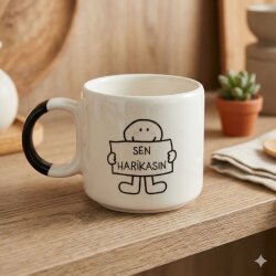 SEN HARİKASIN-D KUPA - SİYAH SAP - 