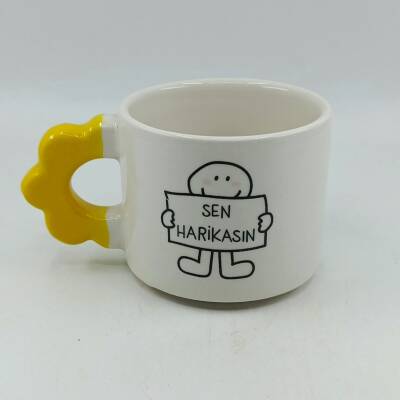 SEN HARİKASIN-PAPATYA KUPA - SARI SAP - 1