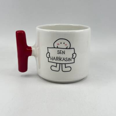 SEN HARİKASIN-T KUPA - KIRMIZI SAP - 1