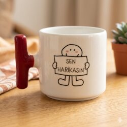 SEN HARİKASIN-T KUPA - KIRMIZI SAP - 