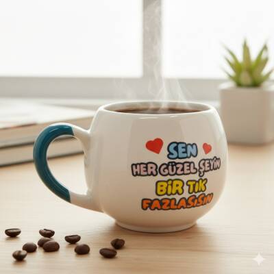 SEN HER GÜZEL ŞEYİN Bİ TIK - BALON KUPA - YEŞİL SAP - 1