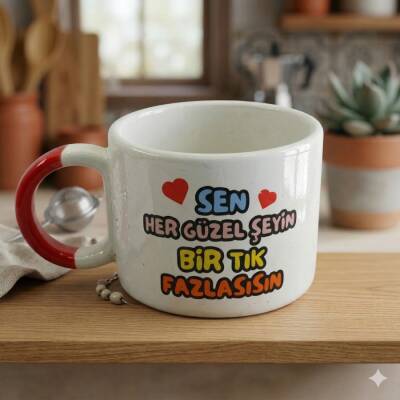 SEN HER GÜZEL ŞEYİN Bİ TIK-D KUPA - TURUNCU SAP - 1