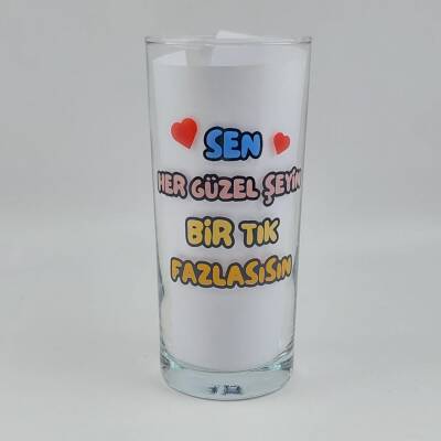 SEN HER GÜZEL ŞEYİN Bİ TIK-RAKI BARDAĞI - ŞEFFAF - 1