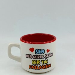 SEN HER GÜZEL ŞEYİN Bİ TIK - VENUS KUPA - KIRMIZI İÇ - 