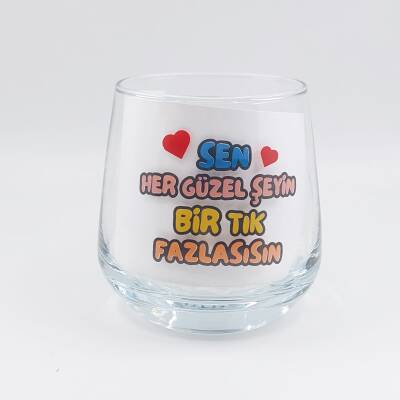 SEN HER GÜZEL ŞEYİN Bİ TIK-VİSKİ BARDAĞI - ŞEFFAF - 1