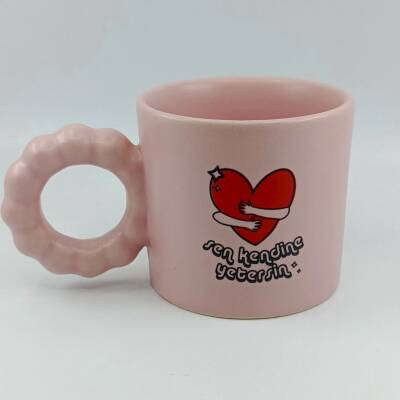 SEN KENDİNE YETERSİN-PRENSES KUPA - PEMBE GÖVDE PEMBE SAP - 1